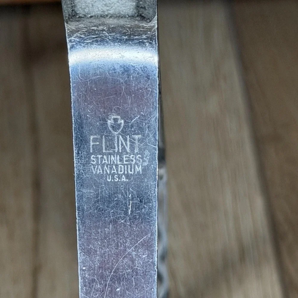 Vtg Flint‎ Arrowhead Ekco Stainless Vanadium Potato Masher Composite Handle READ